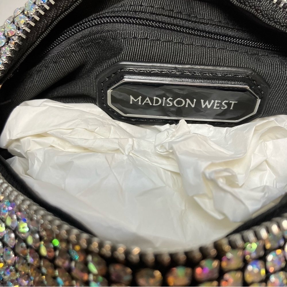 Madison West Knotted Aurora Boraelis Rhinestone Dumpling-style Evening Handbag - Picture 14 of 16